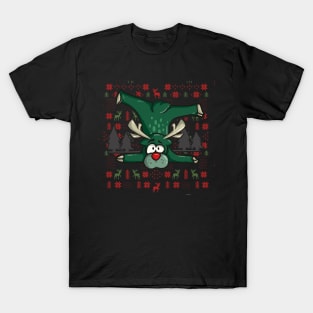 Ugly Christmas Reindeer T-Shirt